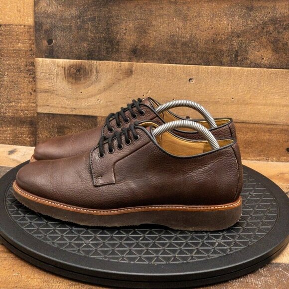 SAM HUBARD MENS DRESS SHOES BROWN LEATHER OXFORDS BUSINESS CASUAL SIZE 8M - Picture 5 of 9